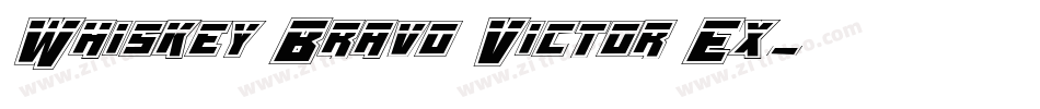 Whiskey Bravo Victor Ex字体转换